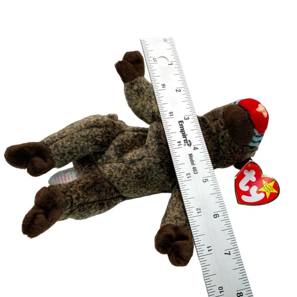 BEANIE BABIES Cheeks the Baboon Retired 1999 NWT - Picture 12 of 14